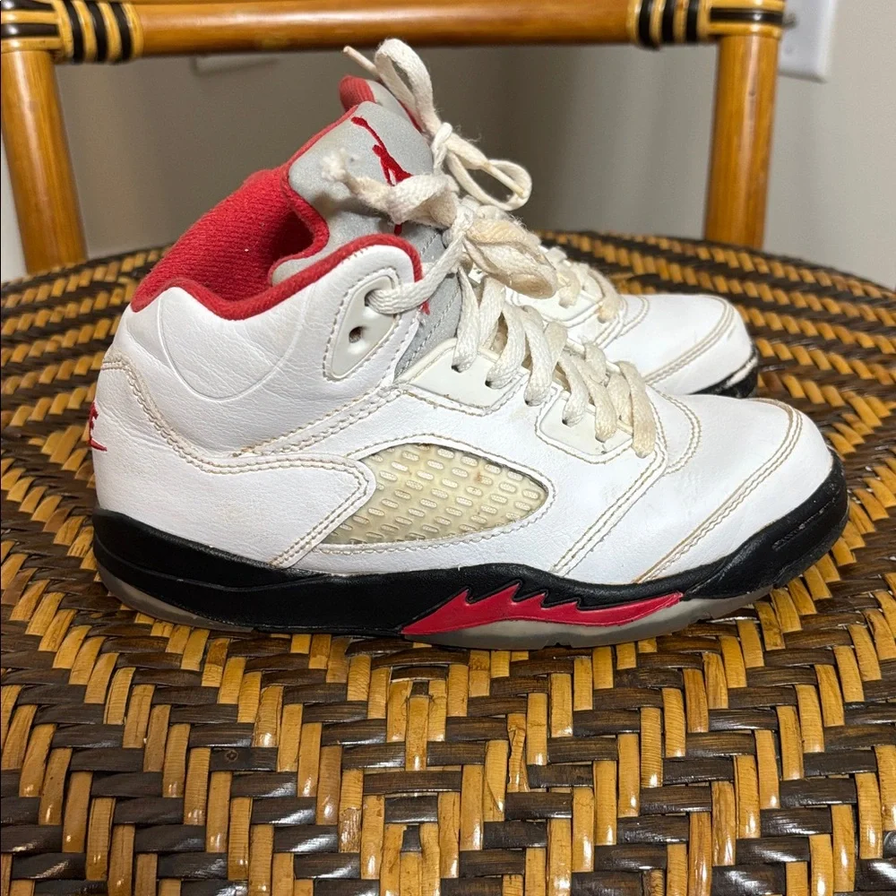 Jordan 5 Retro Fire Red Silver Tongue (PS) 13C